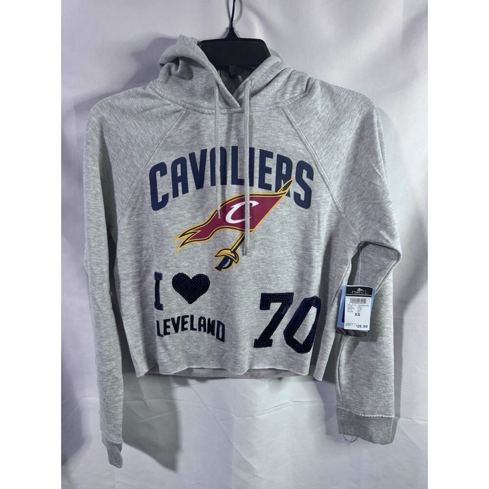 NBA Cleveland Cavs Cropped Hoodie Women's size XS